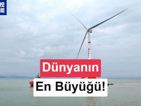 Çin, dünyanın en büyük gergi ayaklı yüzer rüzgar türbinini hizmete alıyor